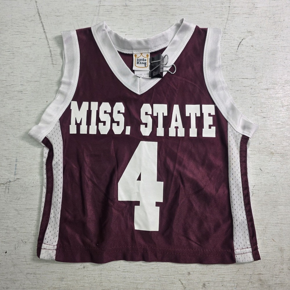 Mississippi State Bulldogs Infant Basketball Jersey 12M Little King Made USA VG